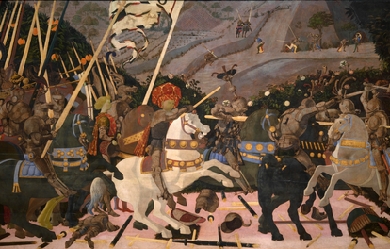 The Battle of San Romano, by Paolo Uccello