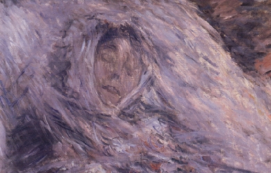 Camille Monet on her deathbed, by Claude Monet