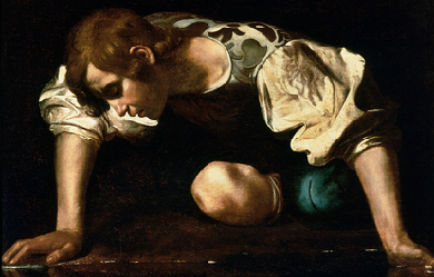 Narcissus, by Caravaggio