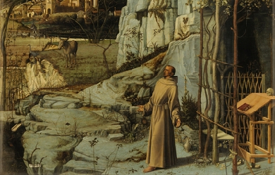 St. Francis in the Desert, by Giovanni Bellini