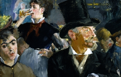 At the Café, by Édouard Manet