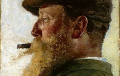 Christian Krohg, by Peder Severin Krøyer