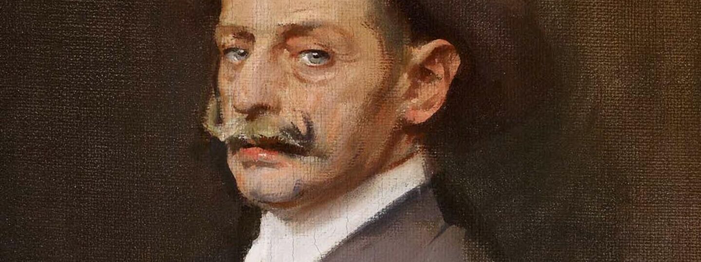 Portrait of the playwright Joaquín Dicenta, by Ramón Casas