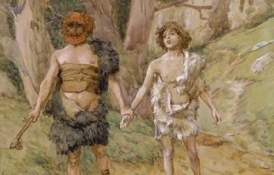 Cain leads Abel to death, by James Tissot 