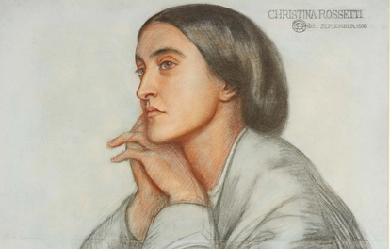 Portrait of Christina Rossetti, by Dante Gabriel Rossetti