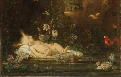 The Infant Moses, by Gustave Moreau