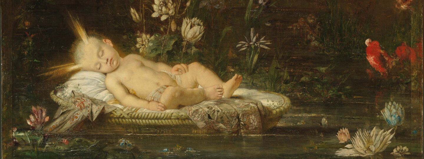 The Infant Moses, by Gustave Moreau