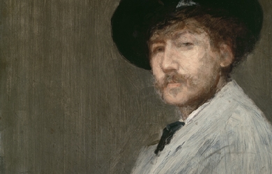 Arrangement in Gray: Portrait of the Painter, by James McNeill Whistler