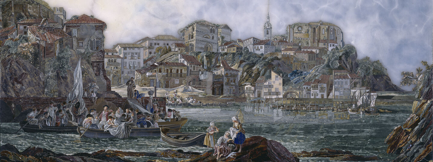 View of Bermeo, by Luis Paret y Alcázar