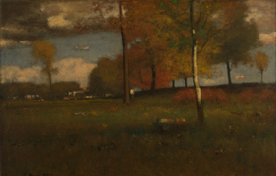 Near the Village, October, by George Inness