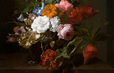 Vase with Flowers, by Rachel Ruysch