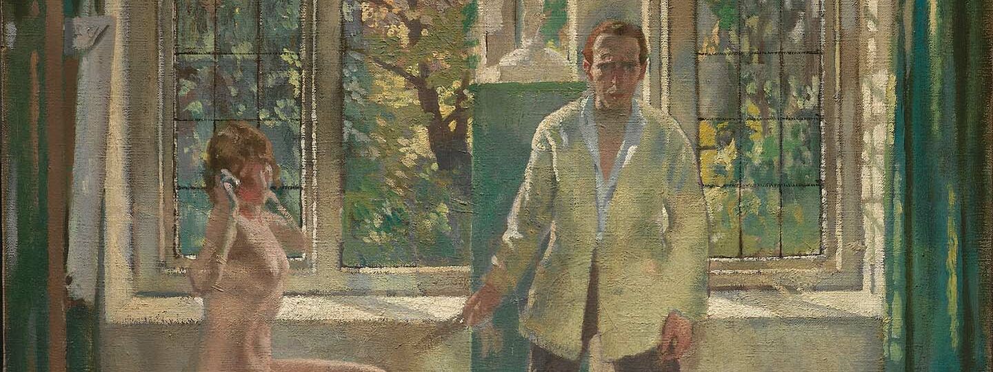 Summer Afternoon (Artist in his Studio with a Model), by William Orpen