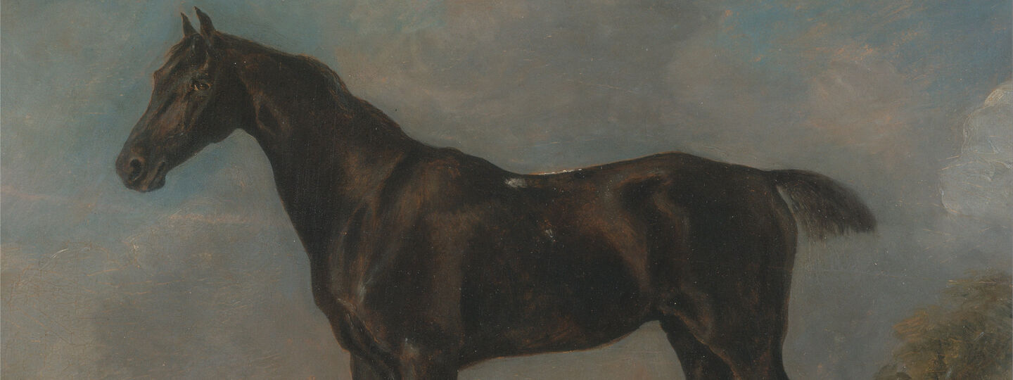 Golding Constable's Black Riding-Horse, by John Constable