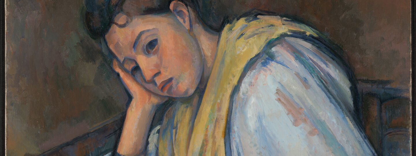 Young Italian Woman at a Table, by Paul Cézanne