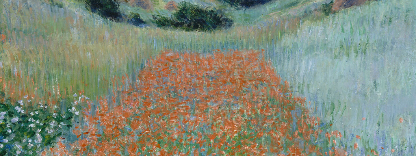 Poppy Field in a Hollow near Giverny, by Claude Monet