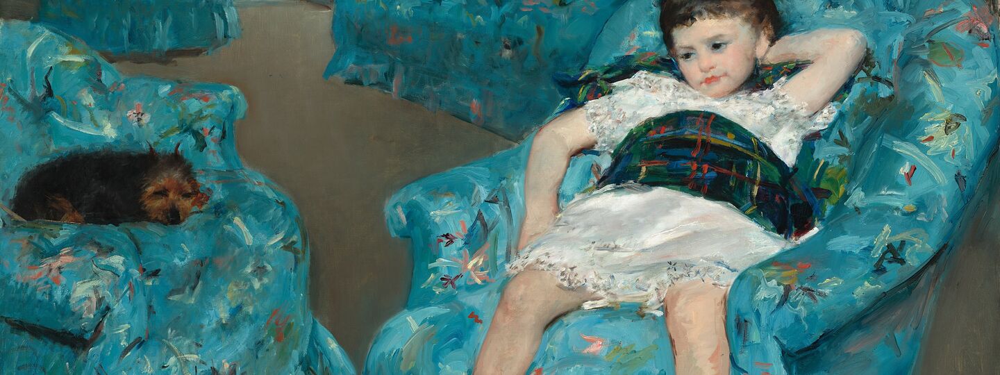 Little Girl in a Blue Armchair, by Mary Cassatt