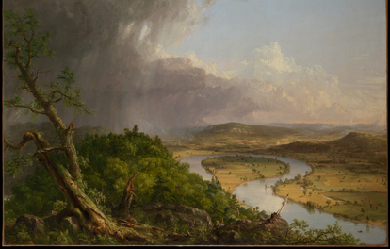 View from Mount Holyoke, Northampton, Massachusetts, after a Thunderstorm—The Oxbow., by Thomas Cole