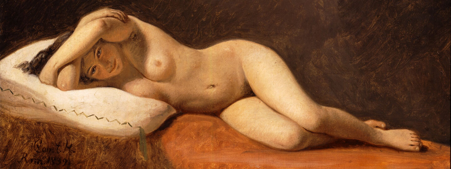 Resting Model, by Constantin Hansen