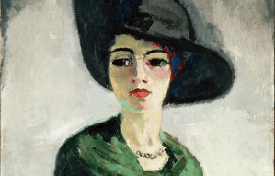 Lady in a black hat, by Kees van Dongen