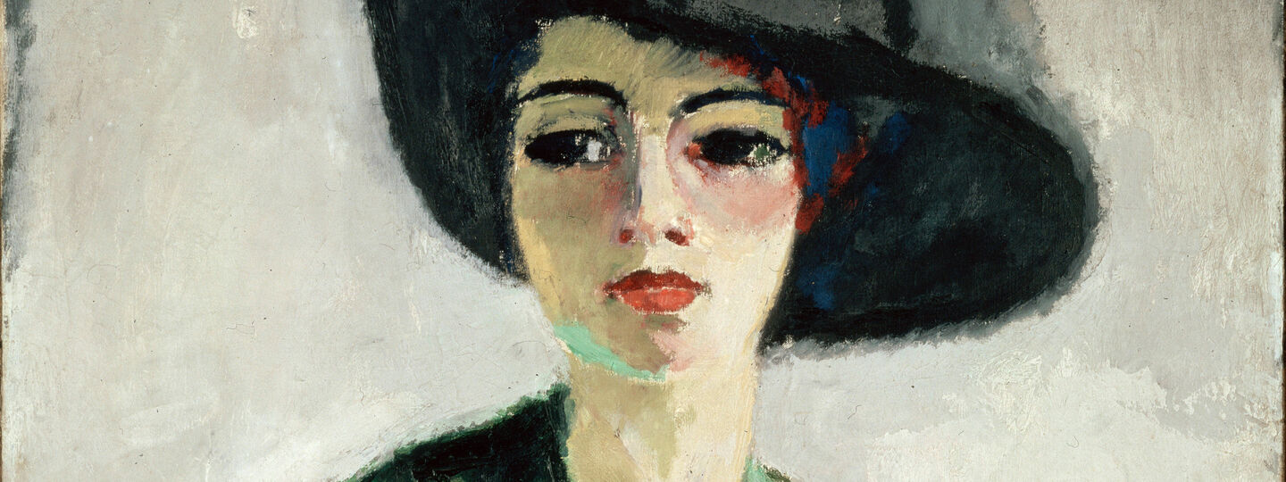 Lady in a black hat, by Kees van Dongen