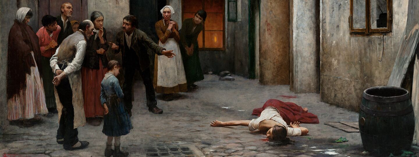 Murder in the House, by Jakub Schikaneder