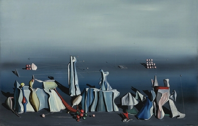 Twice black, by Yves Tanguy