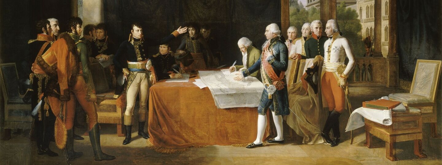 Treaty of Leoben. April 17, 1797, by Guillaume Guillon-Lethière