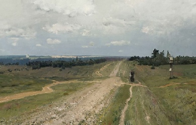 The Vladimirka Road , by Isaac Levitan