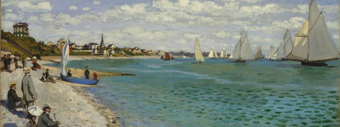 Regatta at Sainte-Adresse, by Claude Monet