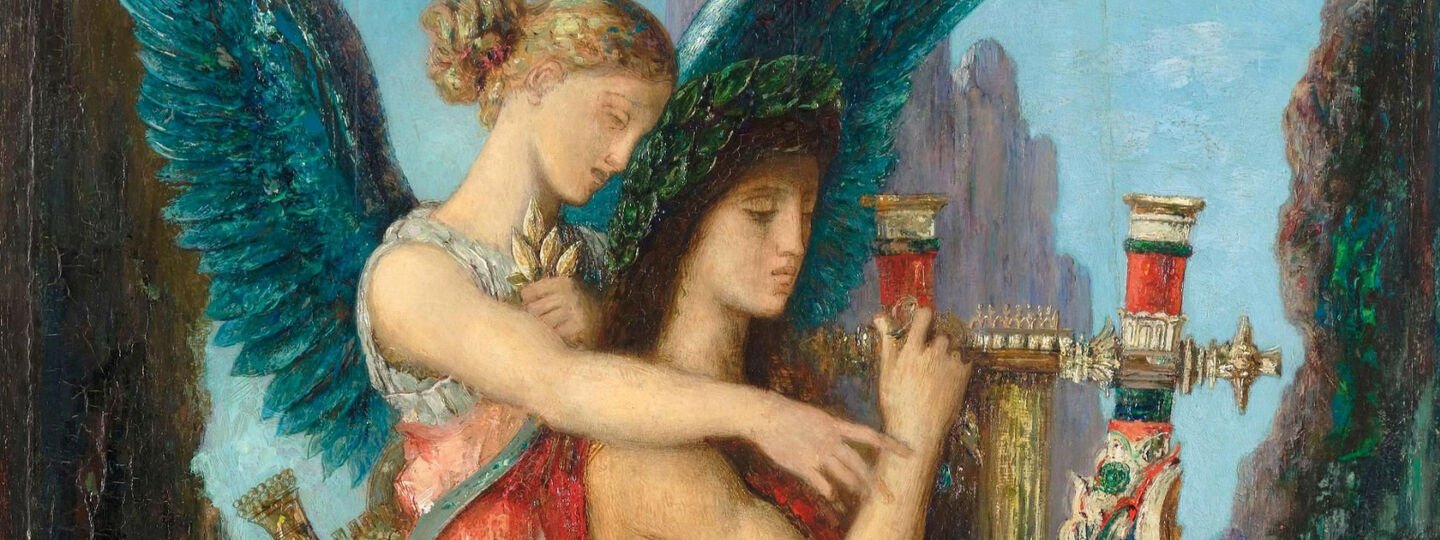 Hesiod and the Muse, by Gustave Moreau