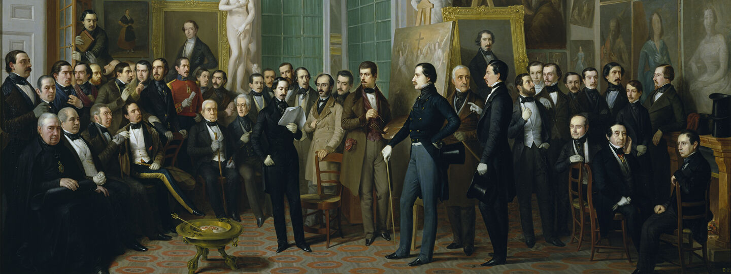 Meeting of Poets in the Artist's Studio, by Antonio María Esquivel