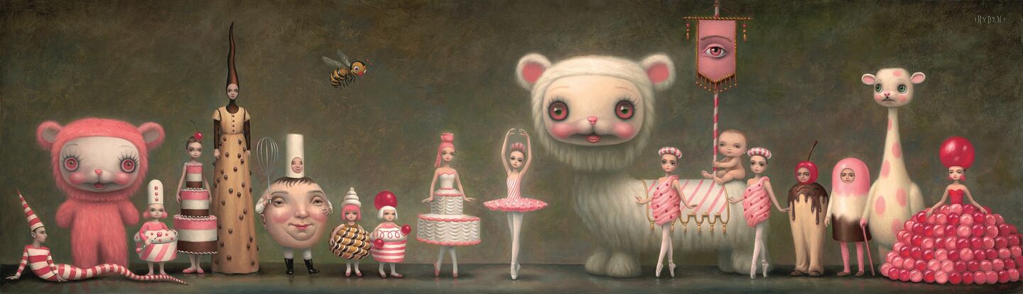 Princess Praline and her entourage, by Mark Ryden