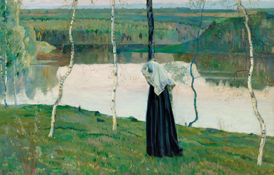 Sacred Lake, by Mikhail Nesterov