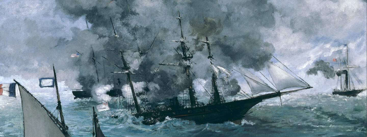 The Battle of the U.S.S. Kearsarge and the C.S.S. Alabama, by Édouard Manet