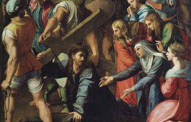 Christ Falling on the Way to Calvary, by Raphael