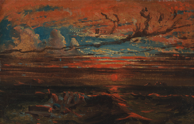 Sunset at Sea after a Storm, by Francis Danby