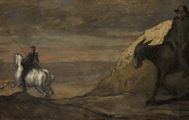 Don Quixote and the Windmills, by Honoré Daumier