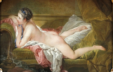 Resting Maiden, by François Boucher