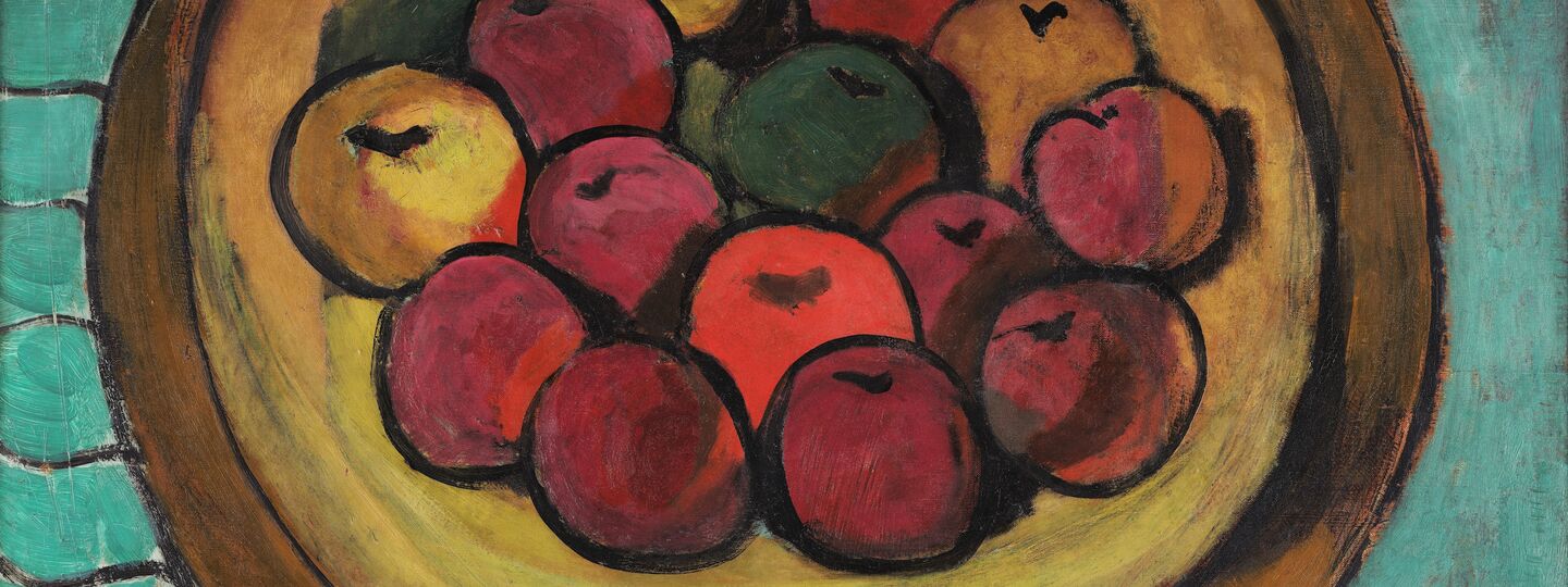 Bowl of Apples on a Table, by Henri Matisse 