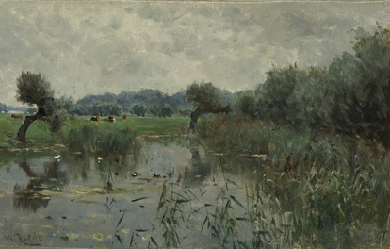 In the Floodplains of the River IJssel, by Willem Roelofs