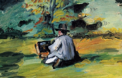 A painter at work, by Paul Cézanne