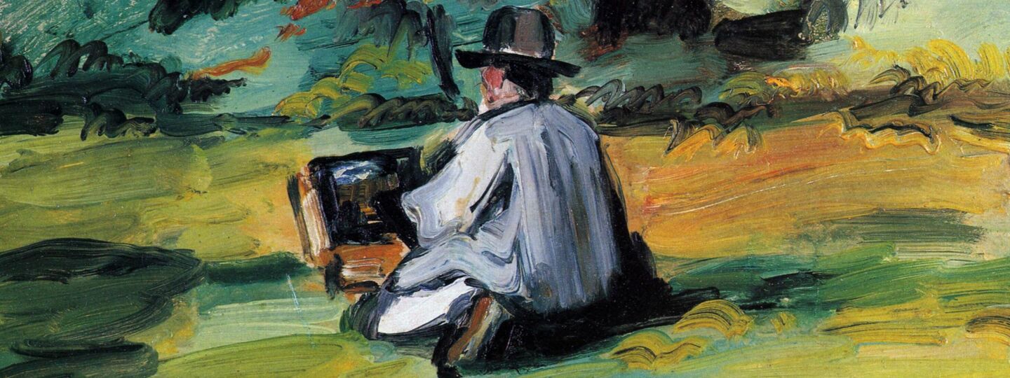 A painter at work, by Paul Cézanne