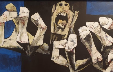 Hands of Protest, by Oswaldo Guayasamin