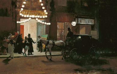 Out of the masquerade ball, by Raimundo de Madrazo y Garreta