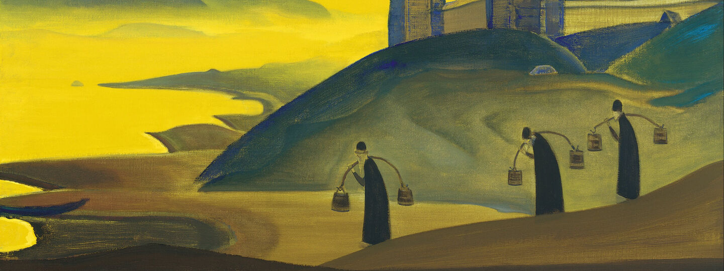 And We are Trying. From the «Sancta» Series, by Nikolái Roerich