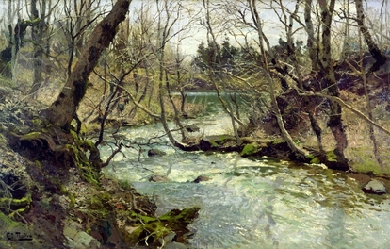 River, by Frits Thaulow