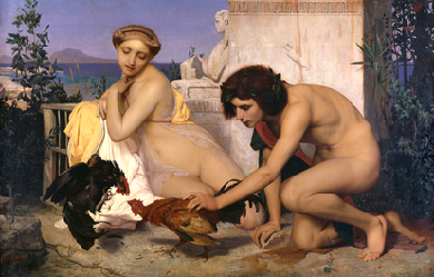 Young Greeks Attending a Cock Fight, by Jean-Léon Gérôme