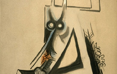 The vertical gaze, by Wifredo Lam
