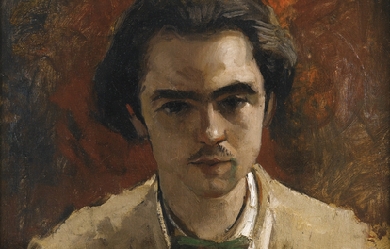 Portrait of Verlaine, by Gustave Courbet