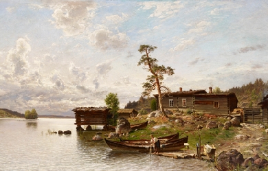 Morning Mood (Island View), by Hjalmar Munsterhjelm